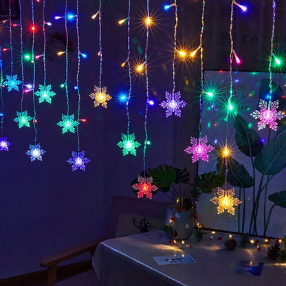 LED-Eiszapfen-Lichtervorhang für Fensterdekoration