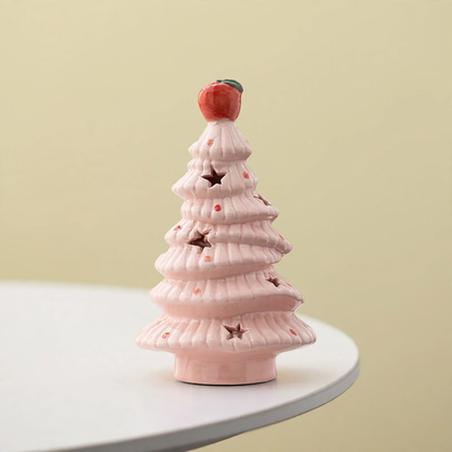 Dekorative Keramik-Weihnachtsbaum-Leuchte