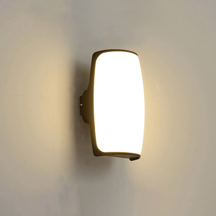 Moderne kreative Geometrie Aluminium Außen wasserdichte LED Wandleuchte Lampe | Brehn
