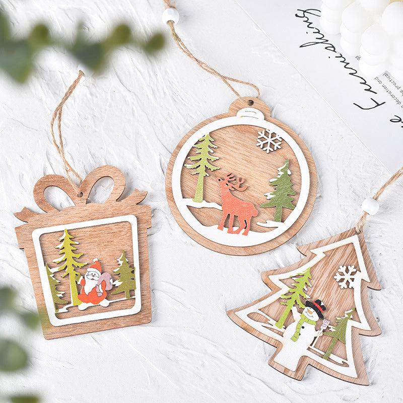 Brehn | Weihnachtlicher Holzanhänger