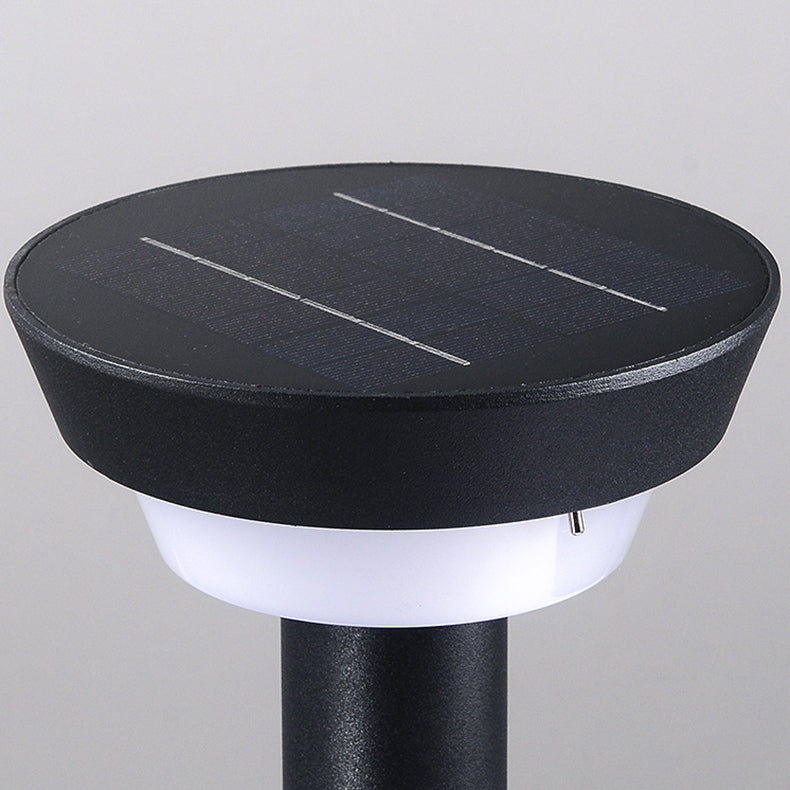 Moderne Einfachheit Wasserdichte Solar Ronde Aluminium Acryl Außenlichter Für Garten | Brehn
