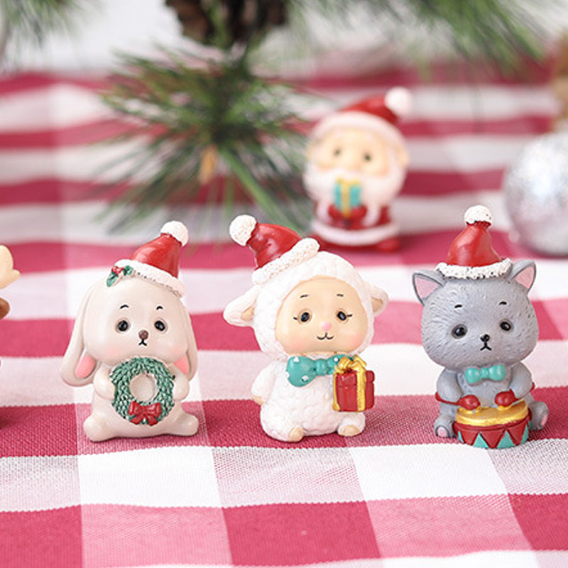 Brehn | Handgefertigte Tier-Weihnachtsmann-Ornamente
