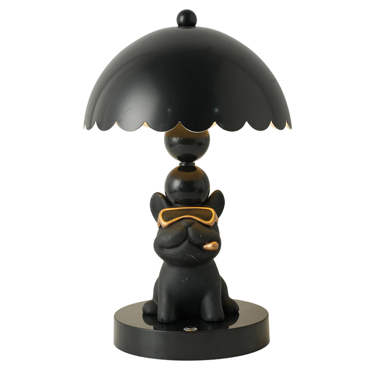 Französische Bulldoggen-Tischlampe mit Touchsteuerung