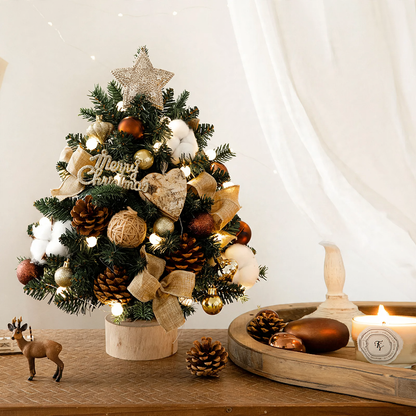 Mini-Weihnachtsbaum aus PE, 45 oder 60 cm, mit Beleuchtung