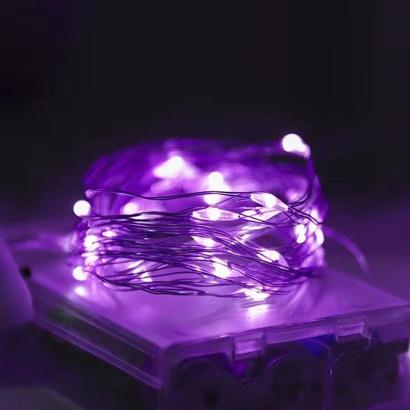 Wasserdichte LED-Silberdraht-Lichterkette, batteriebetrieben