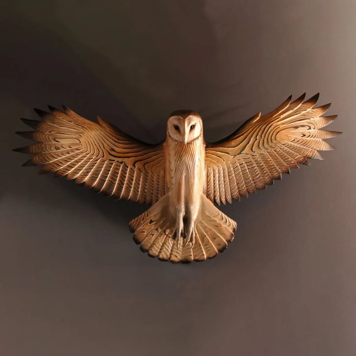 Brehn | Holz Wanddekoration – Eule „Majestätisch“