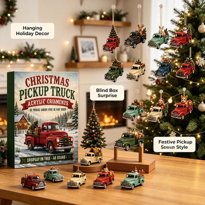 Retro-Weihnachts-Pickup-Adventskalender aus Acryl