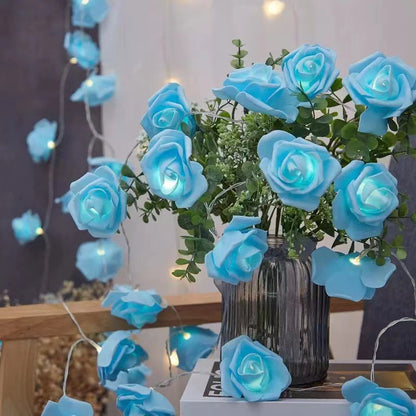 LED-Rosen-Lichterkette für romantische Dekoration