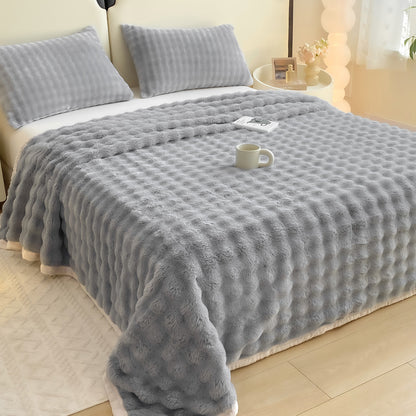 Weiches Bettlaken aus Milchfaser-Fleece, 180x200-220cm
