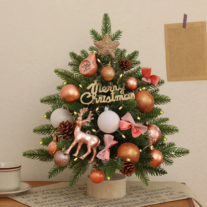 Mini-Weihnachtsbaum-Set mit Beleuchtung, 45 cm oder 60 cm