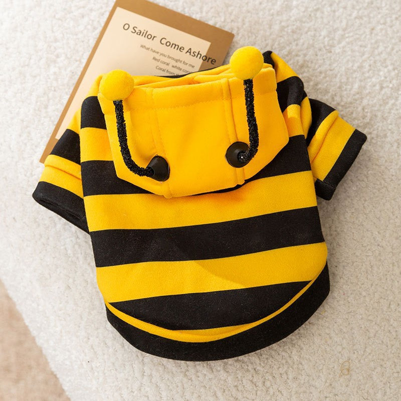 Streifen-Sweatshirt mit Leine, Polyester-Baumwolle, dünn gefüttert