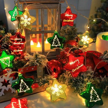 LED-Weihnachts-Lichterkette mit verschiedenen Motiven