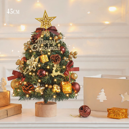 Dekorativer Tisch-Weihnachtsbaum mit Holzständer