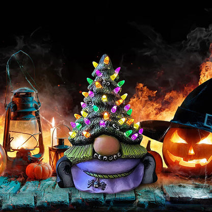 Weihnachts-Wichtel-Skulptur aus Kunstharz