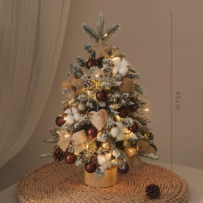Künstlicher Weihnachtsbaum mit Beleuchtung, PE, 45-90 cm