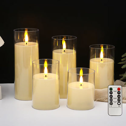 LED-Stumpenkerzen mit Flackereffekt