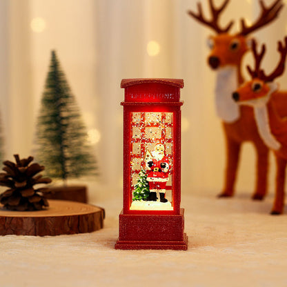 Dekorative LED-Laterne mit weihnachtlichen Motiven