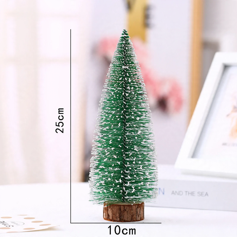 Mini-Weihnachtsbaum aus PVC, beschneit, verschiedene Größen