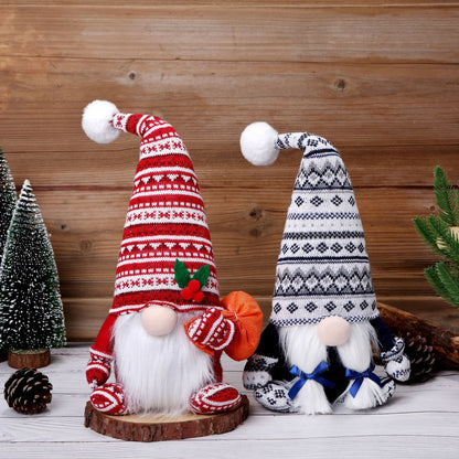 Weihnachts-Geschenktasche mit Wichtel-Motiv