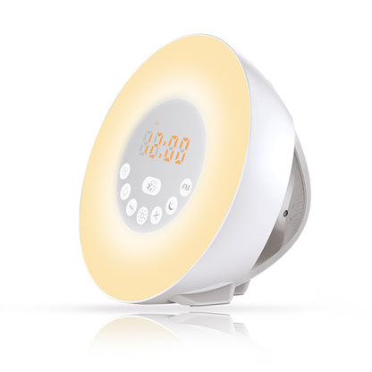 Multifunktionaler LED-Wecker mit Sonnenaufgangs- und Sonnenuntergangssimulation