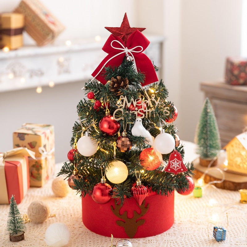 Mini-Weihnachtsbaum-Set für den Tisch