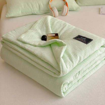 Baumwoll-Sommerdecke mit Sojafaser, waschbar