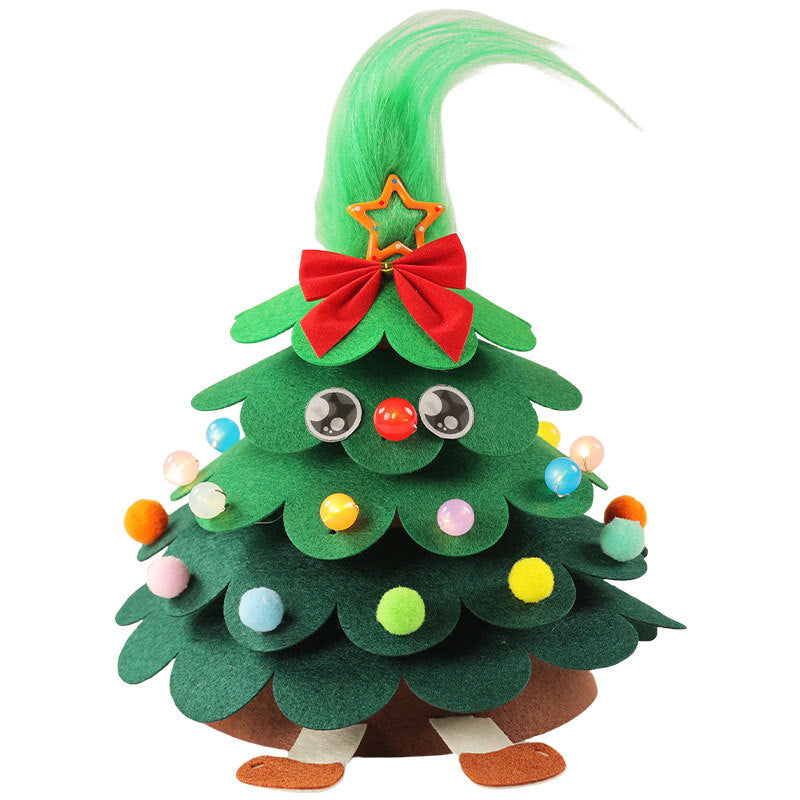 DIY-Weihnachtsbaum-Bastelset mit Lichterkette
