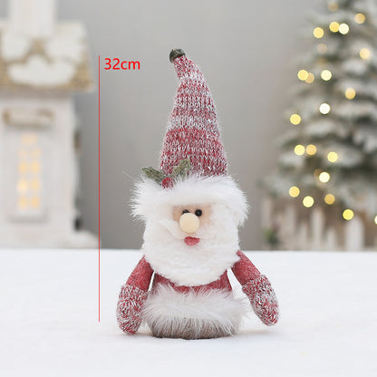 Dekorative Wichtelfigur in Rosa für Weihnachten