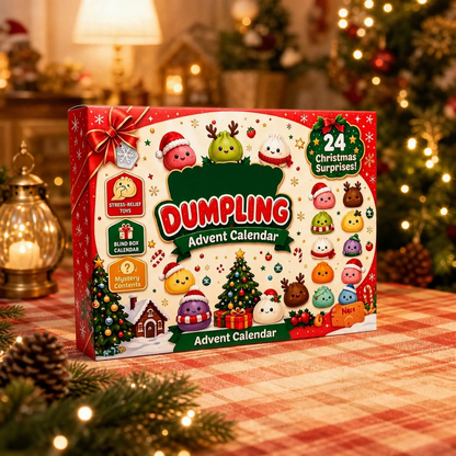 Weihnachts-Adventskalender mit 24 Anti-Stress-Figuren