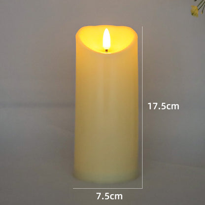 LED-Echtwachs-Optik Kerze mit beweglicher Flamme