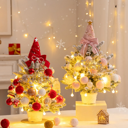 Mini-Weihnachtsbaum mit Schnee-Effekt