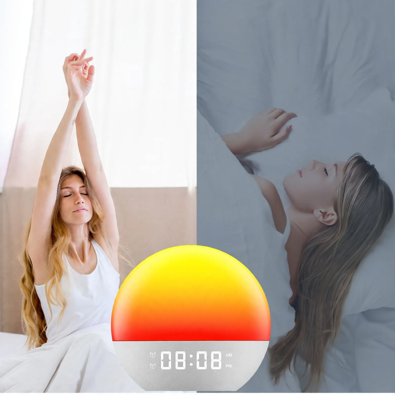LED-Wecklicht mit Sonnenaufgangssimulation und Weißem Rauschen