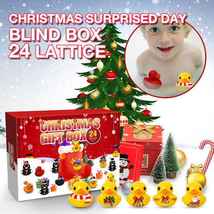 Weihnachts-Adventskalender mit 24 Gummi-Enten
