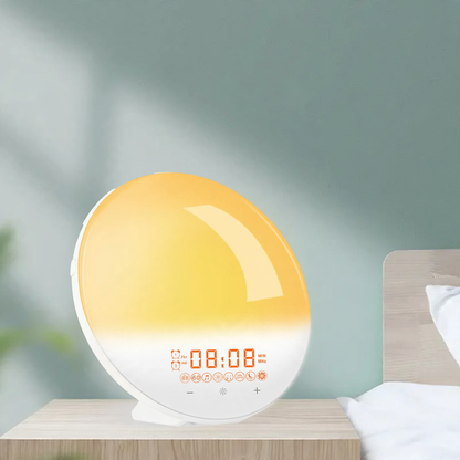 LED-Sonnenaufgangs-Wecker mit Nachtlicht und Farbwechsel