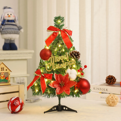 Mini-Weihnachtsbaum, PVC, 60 cm, mit Beleuchtung