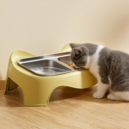 Doppelnapf für Hunde und Katzen, rutschfest