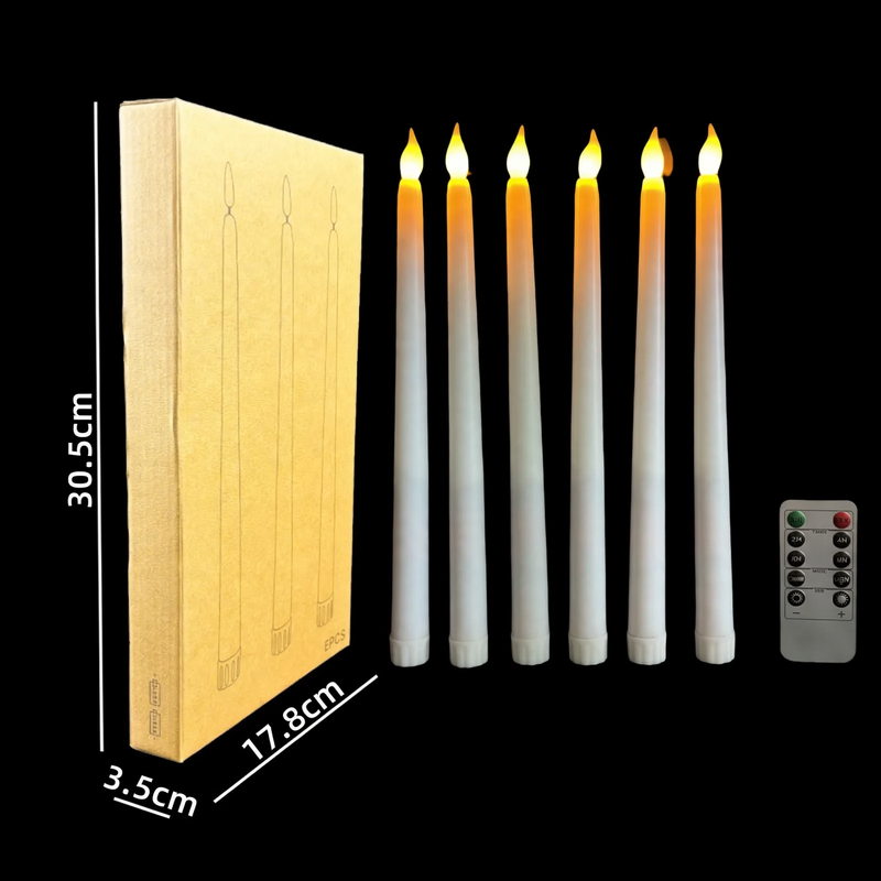 Elektronische LED-Stabkerze mit Fernbedienung