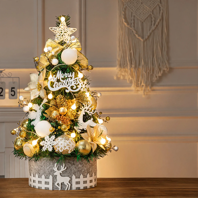 Mini-Weihnachtsbaum-Set, 60 cm, PVC, Tischdekoration