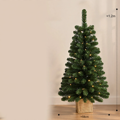 Mini-Weihnachtsbaum für den Tisch mit Beleuchtung