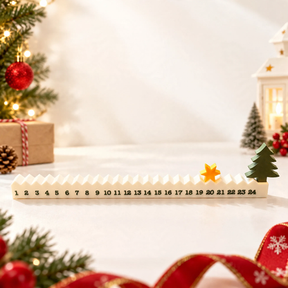 3D-gedruckter Weihnachtsbaum-Adventskalender