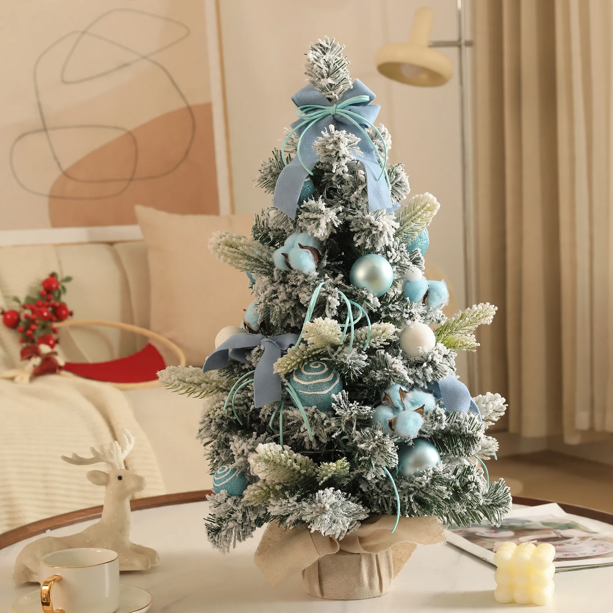 Dekorative Tisch-Weihnachtsbaum-Sets mit Beleuchtung