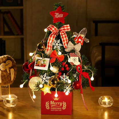 Dekorativer Tisch-Weihnachtsbaum mit Beleuchtung, 45 cm