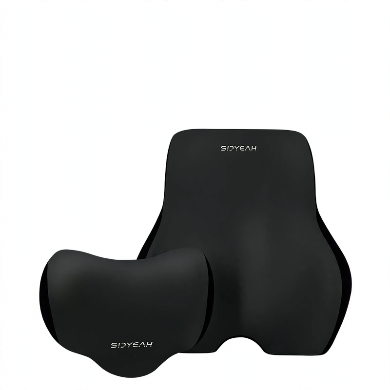 Autokopfstütze aus Memory-Foam mit Lendenwirbelstütze