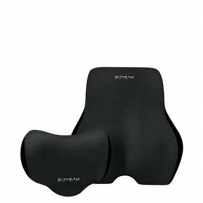 Autokopfstütze aus Memory-Foam mit Lendenwirbelstütze