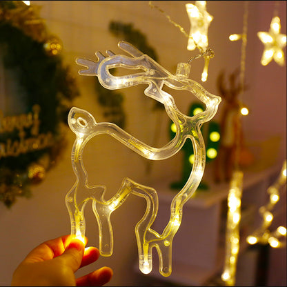 LED-Weihnachts-Vorhang-Lichterkette