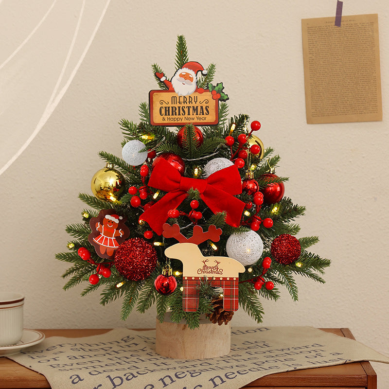 Mini-Weihnachtsbaum-Set mit Beleuchtung, 45 cm oder 60 cm