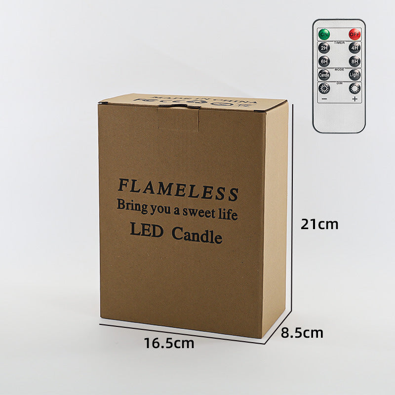 LED-Echtwachs-Optik Kerze mit beweglicher Flamme