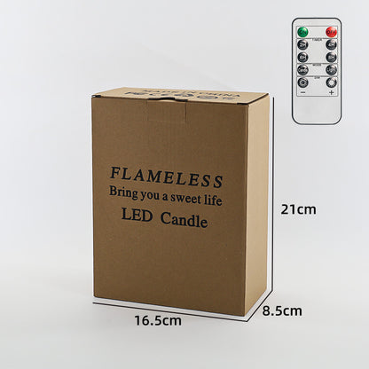 LED-Echtwachs-Optik Kerze mit beweglicher Flamme
