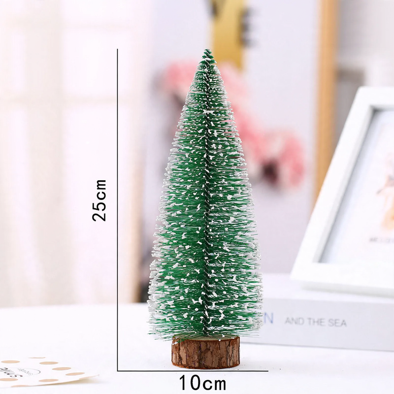 Mini-Weihnachtsbaum, Tischdekoration mit Schnee-Effekt