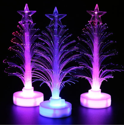 LED-Glasfaser-Weihnachtsbaum, leuchtendes Nachtlicht